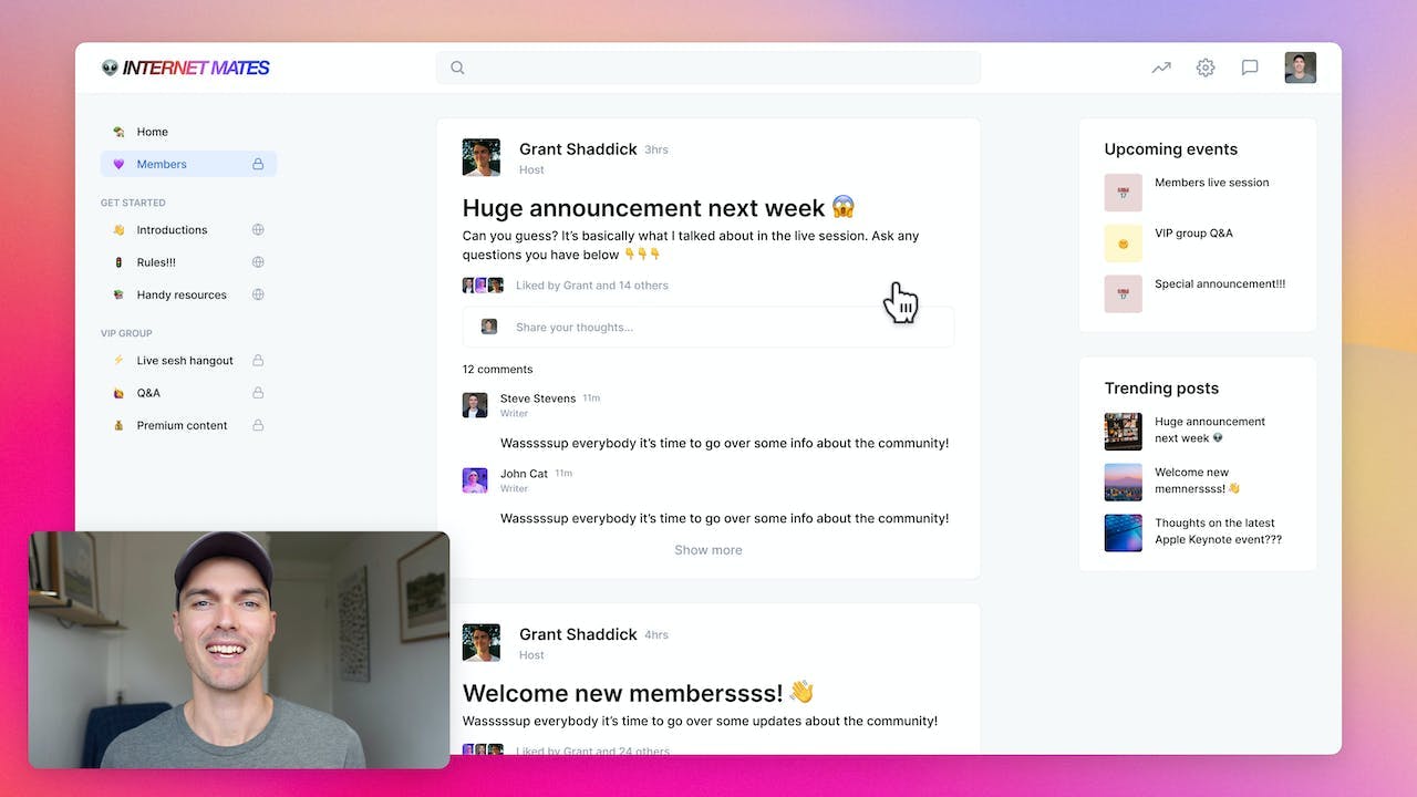 Screen Recording for Online Communities