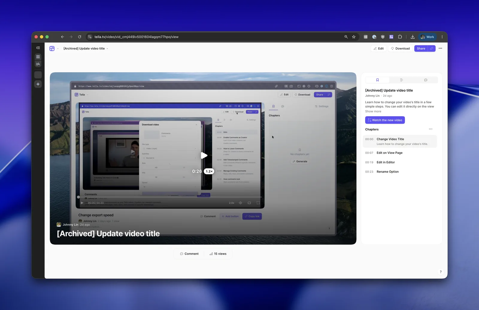 An archived help video with a Watch the new video button